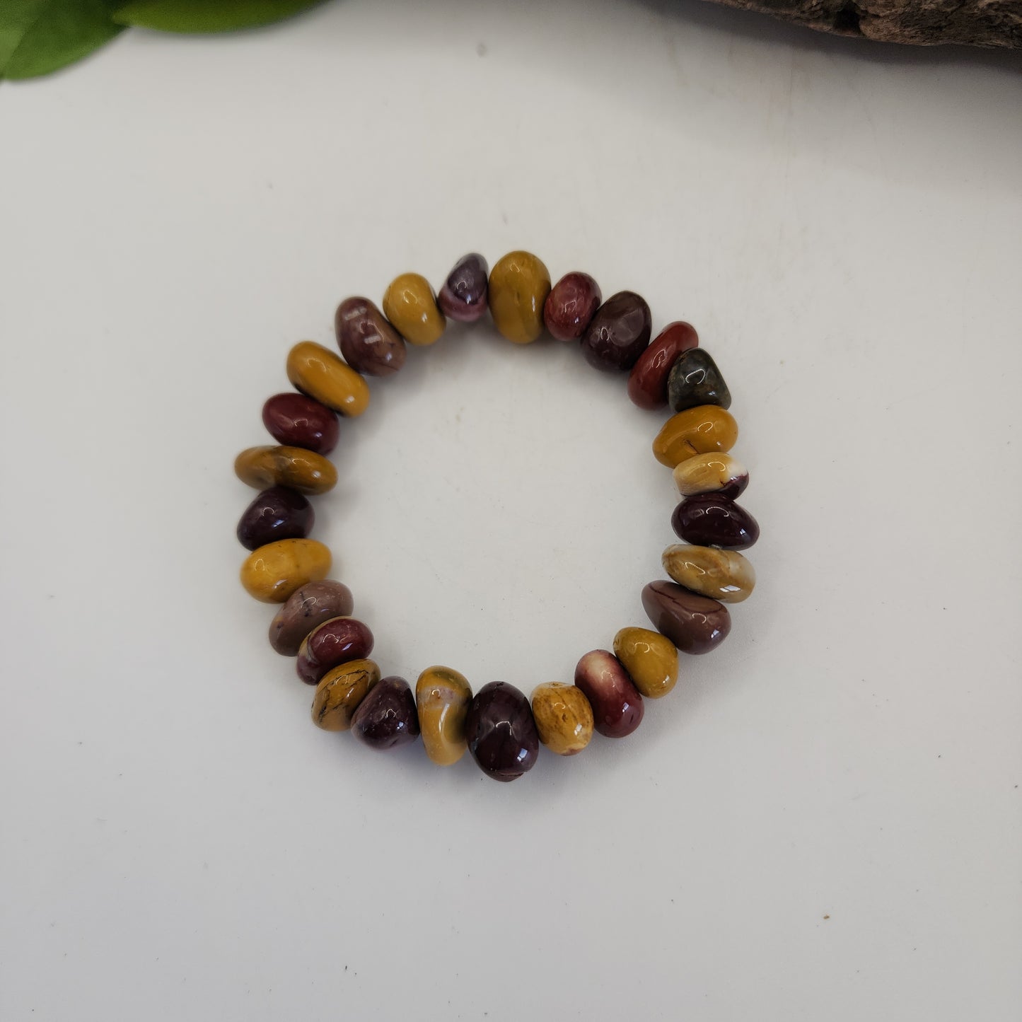 Mookaite Pebble Bead Bracelet