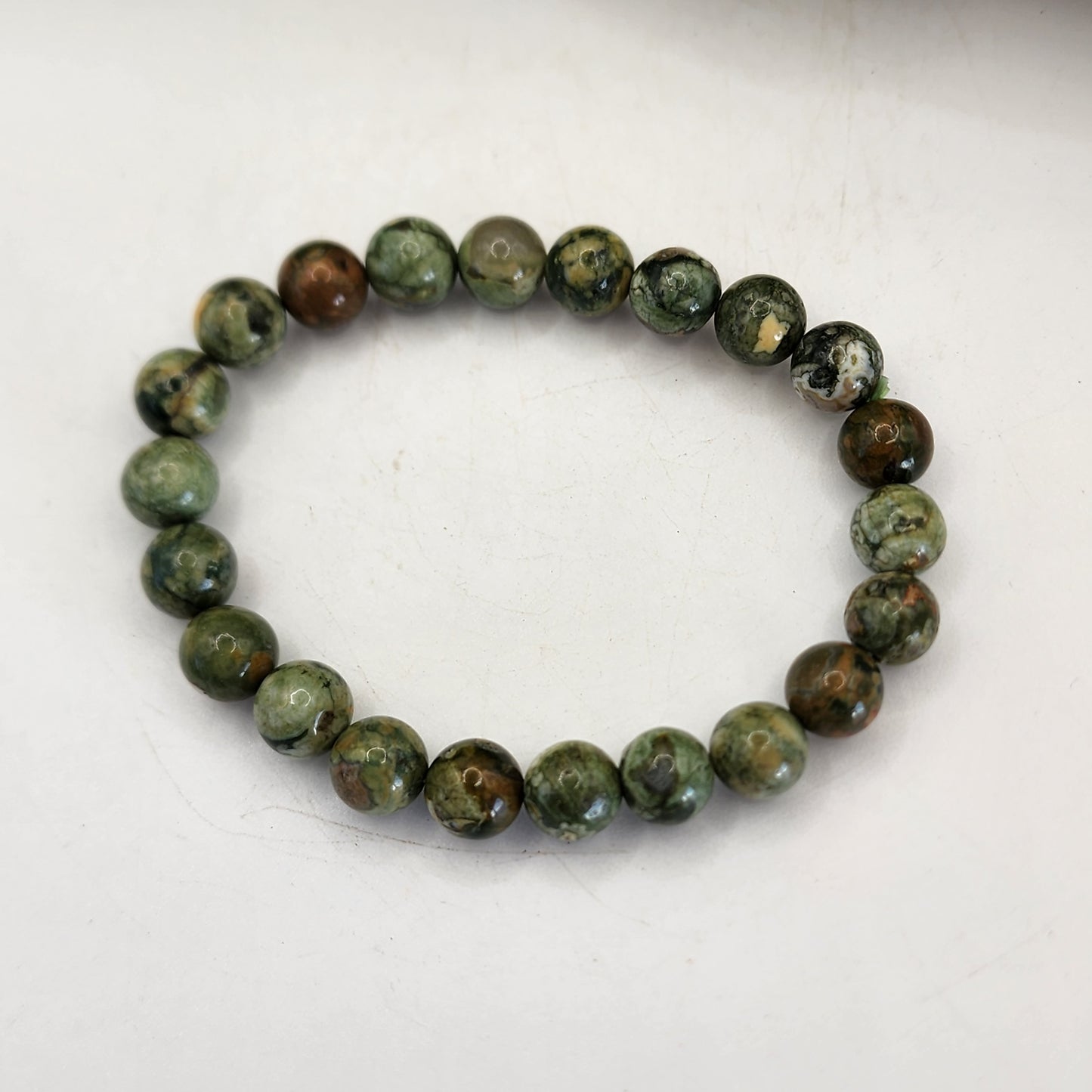 Rainforest Jasper Bead Bracelet