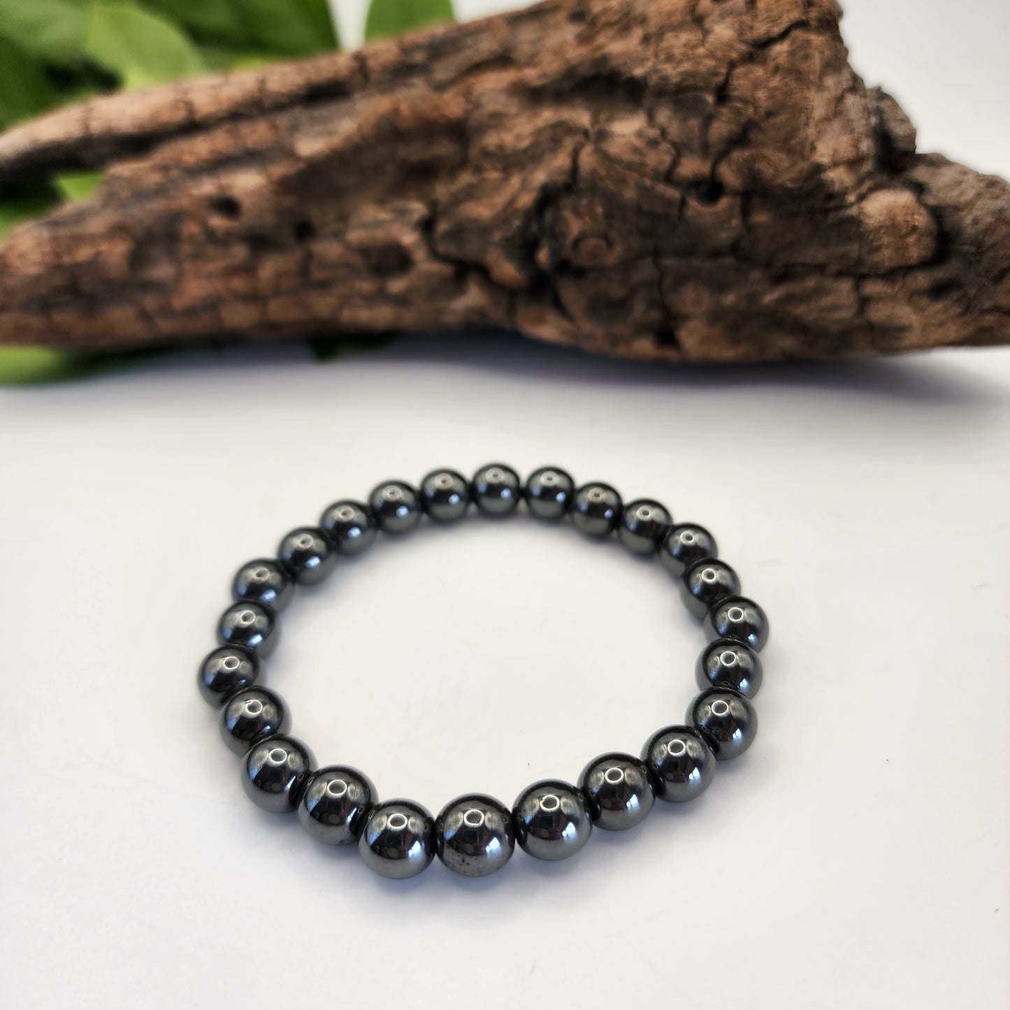 Hematite 8mm Bead Bracelet