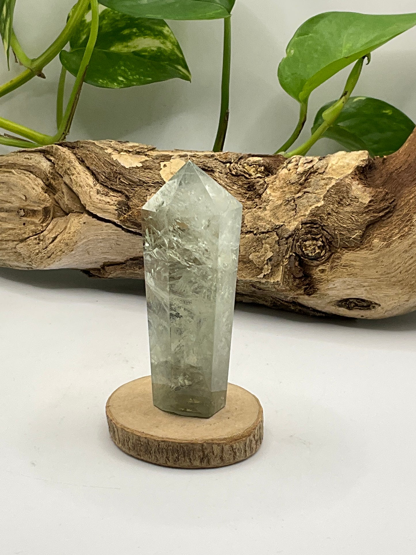 Prasiolite (Green Amethyst) Point