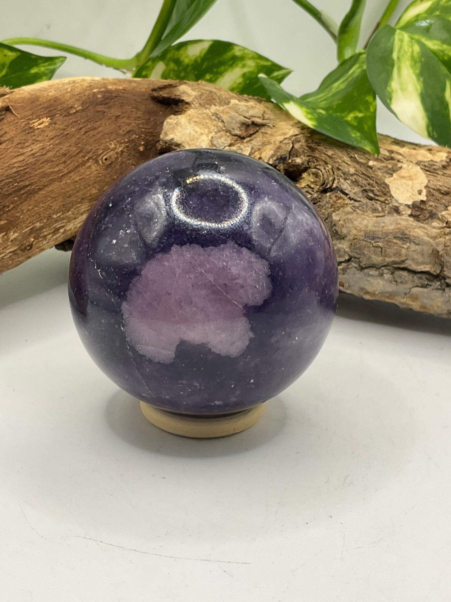 Lepidolite Sphere LS01