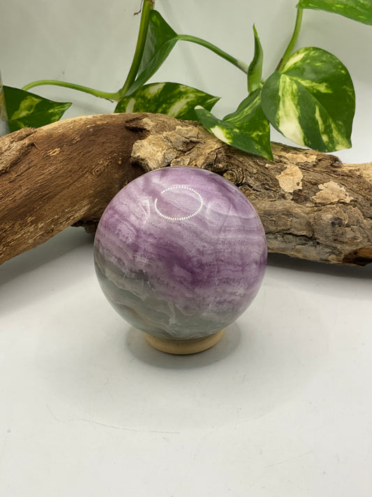 Silky Fluorite Sphere 02