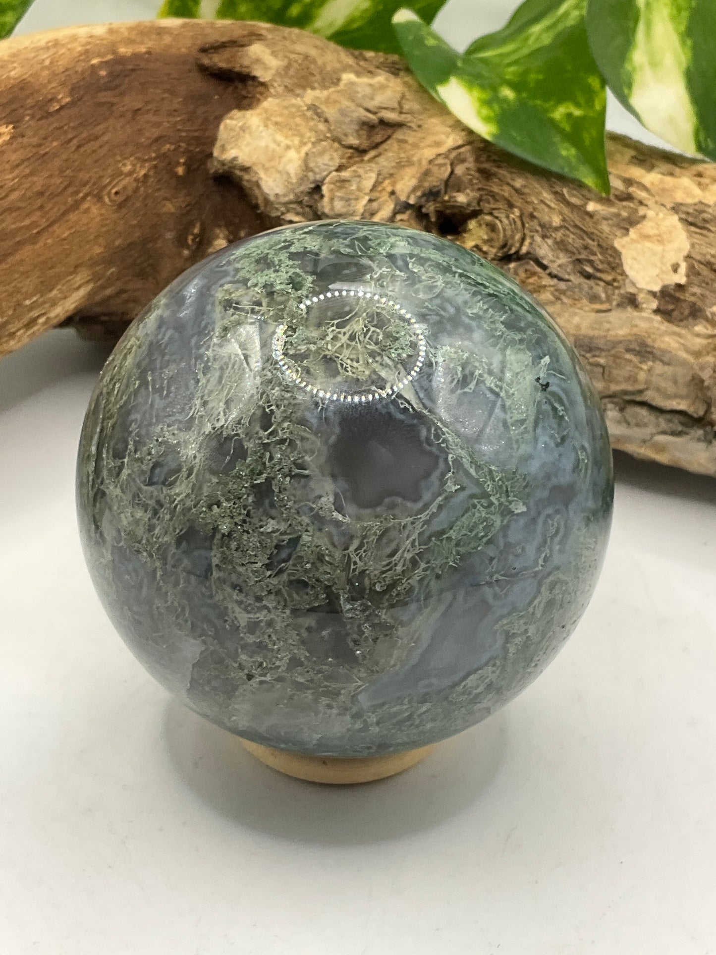 Moss Agate Sphere B