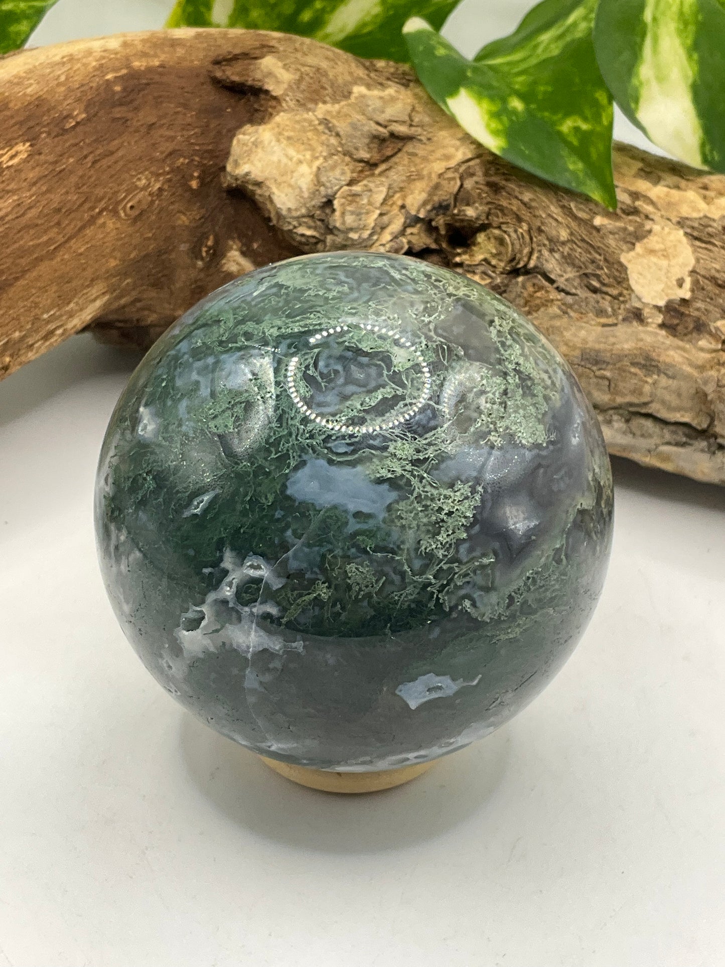 Moss Agate Sphere B