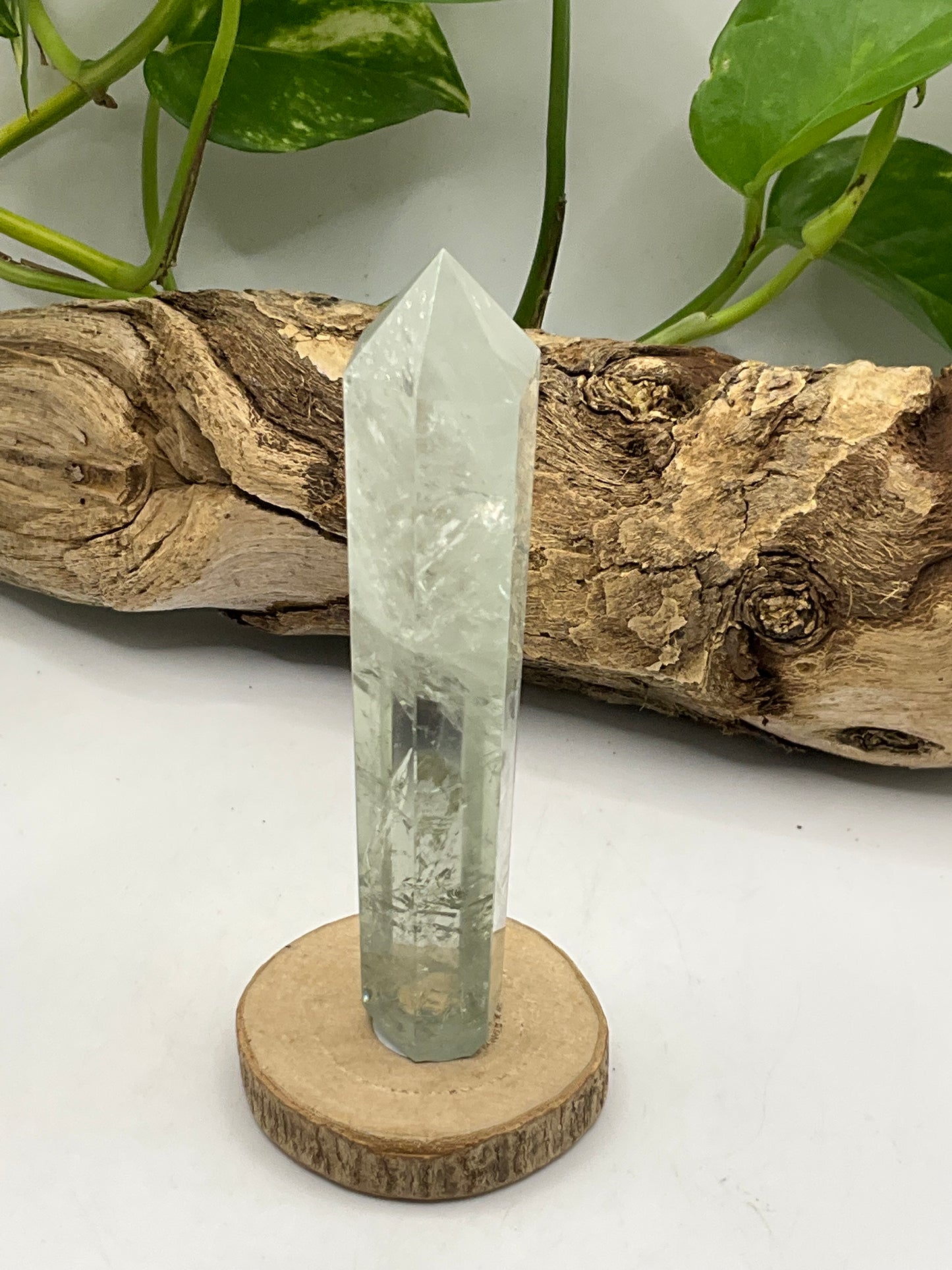 Prasiolite (Green Amethyst) Point