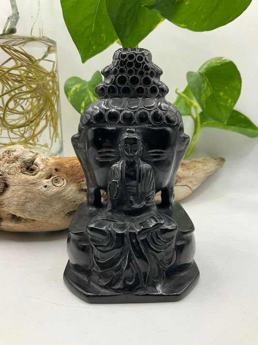 Obsidian Double Sided Buddha