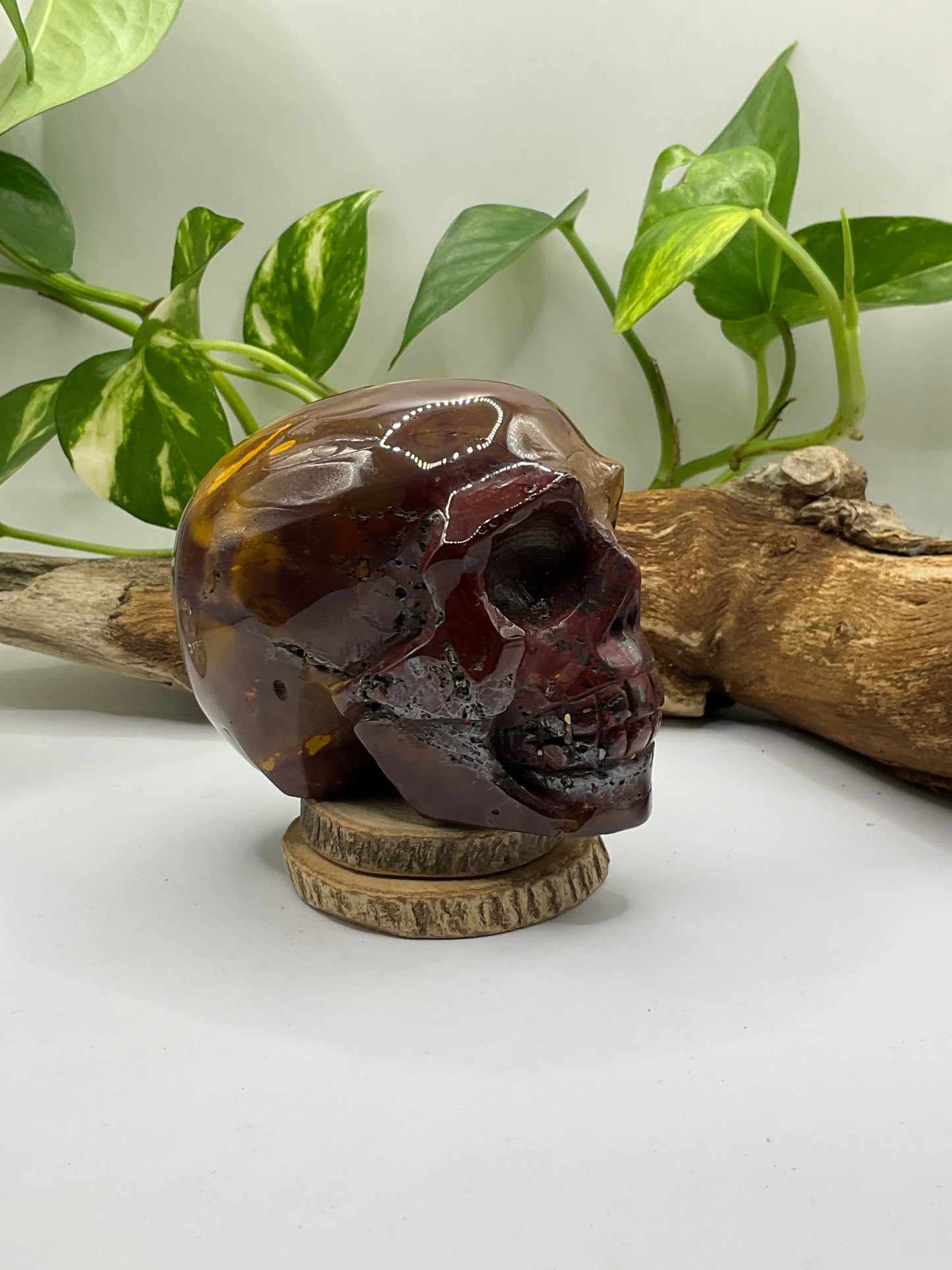 Mookaite Skull