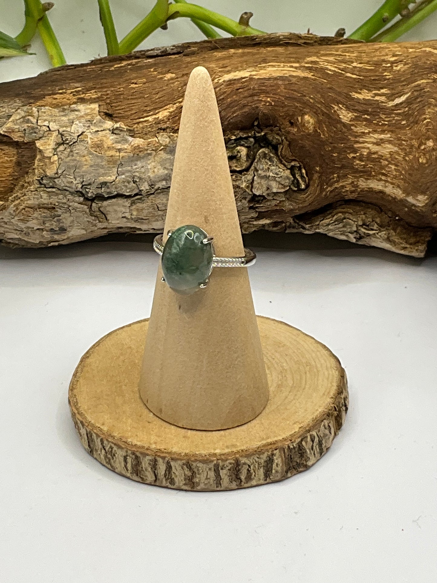 Moss Agate Ring