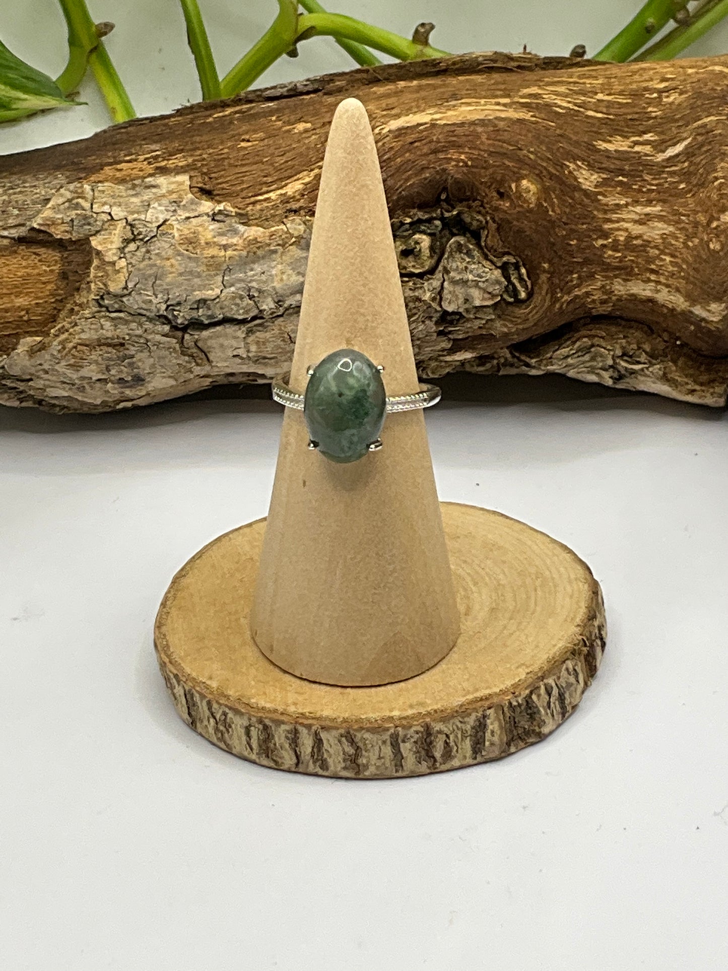 Moss Agate Ring