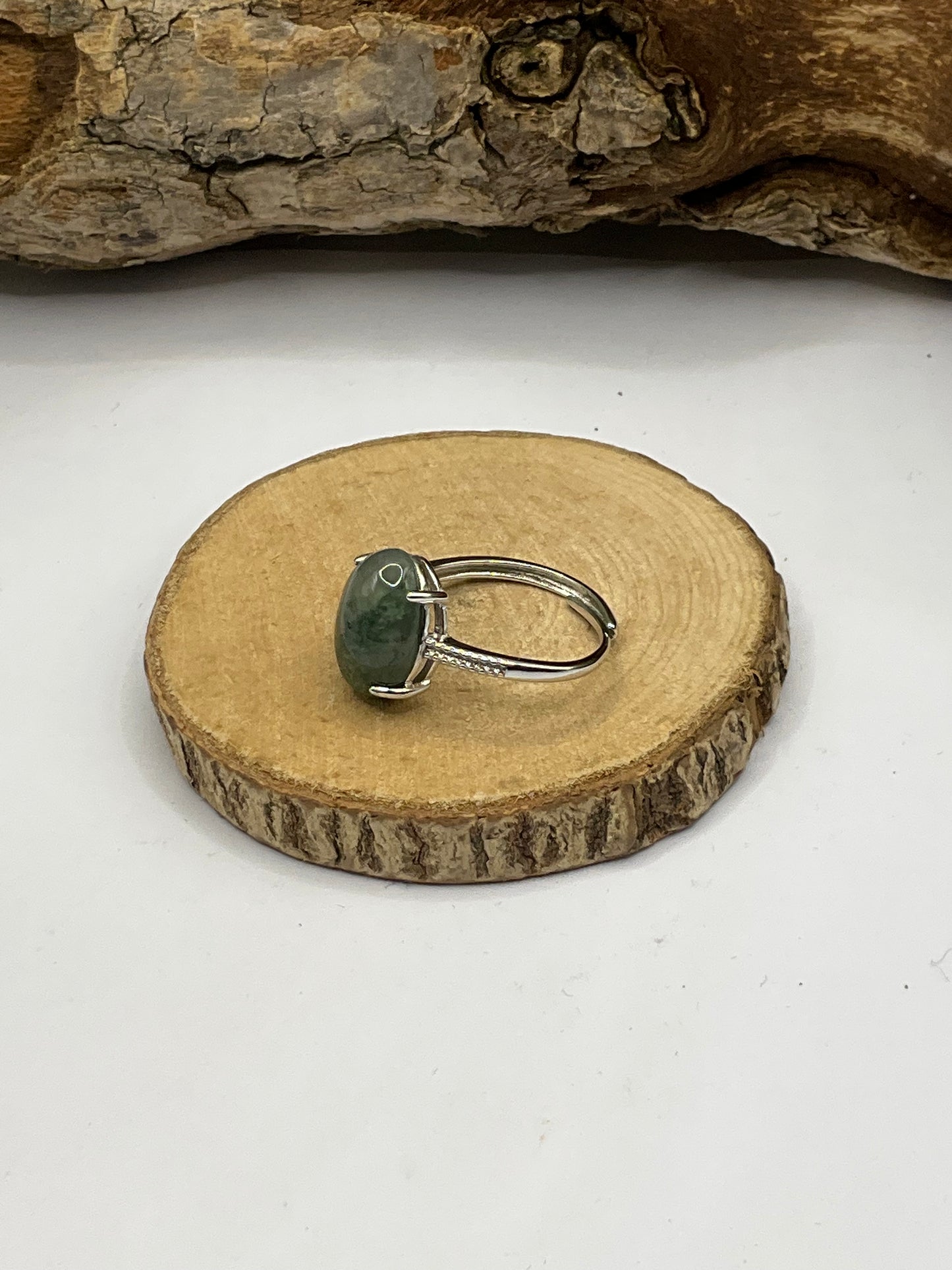 Moss Agate Ring