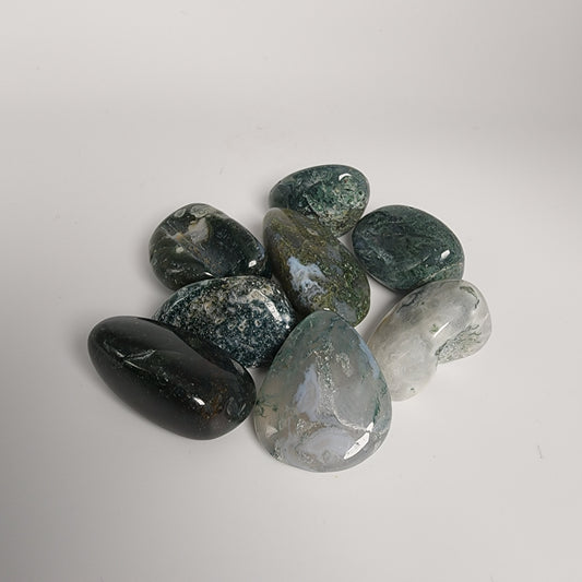 Moss Agate Tumbles