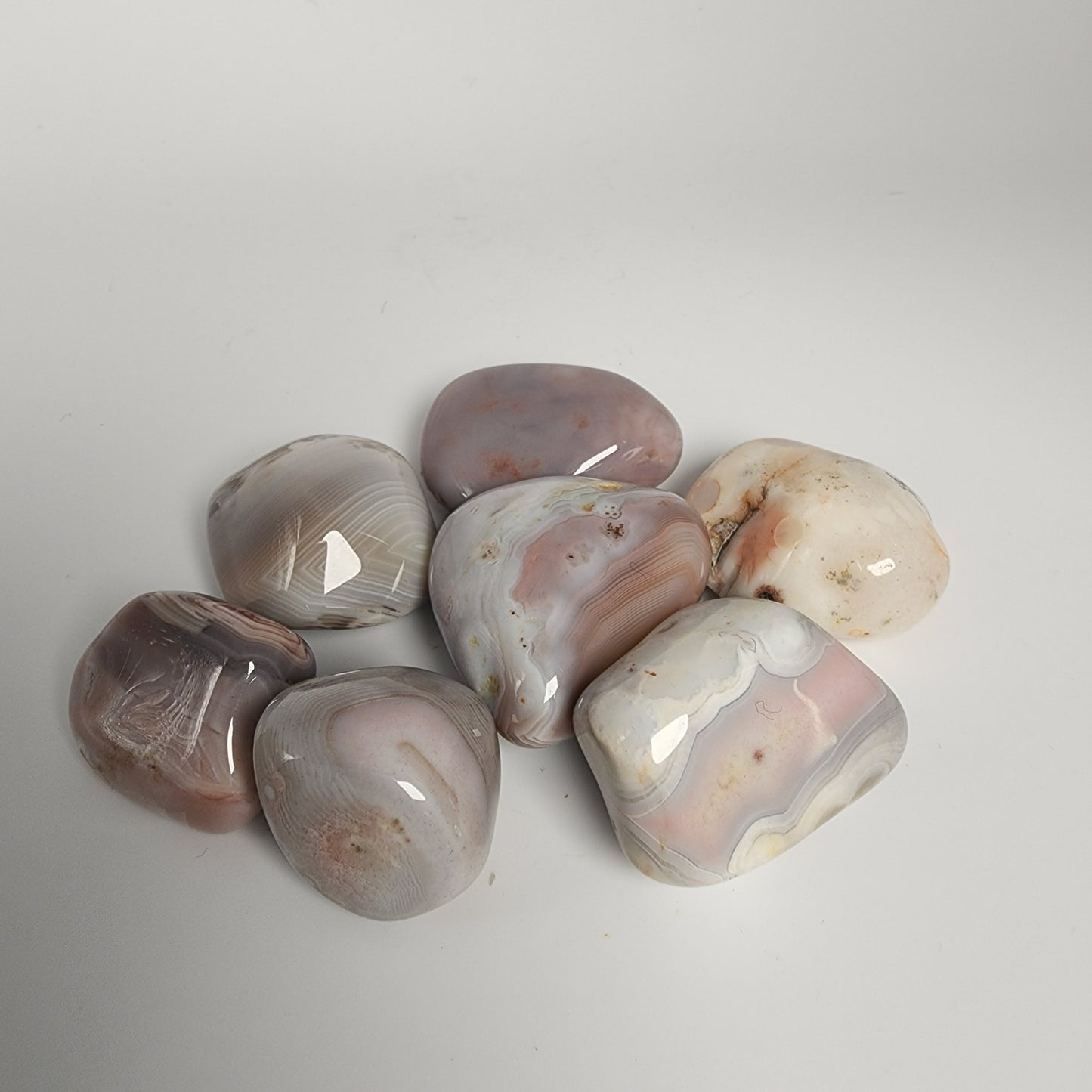 Pink Botswana Agate Tumbles