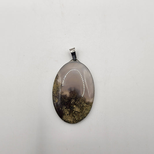 Moss Agate Pendant D