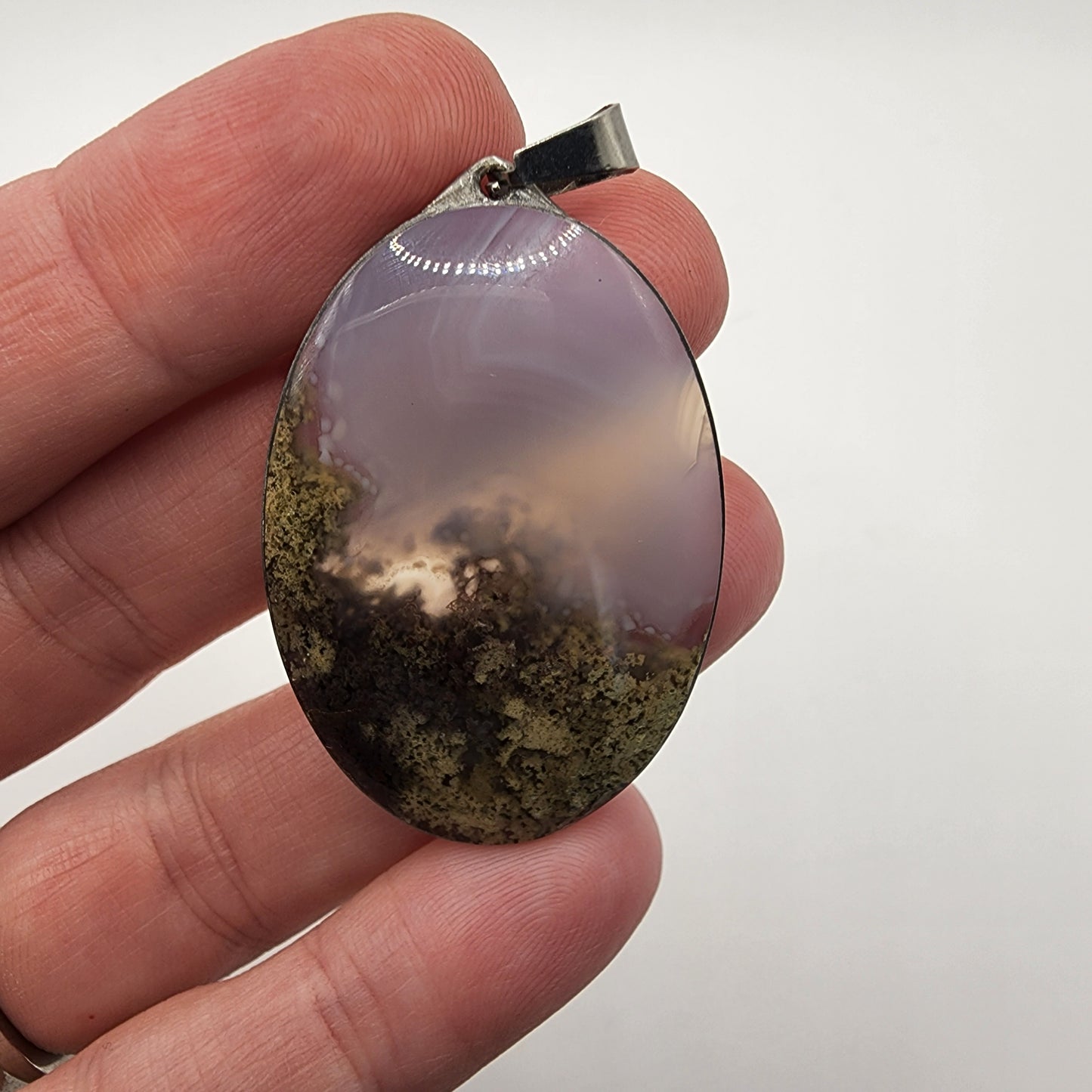 Moss Agate Pendant D