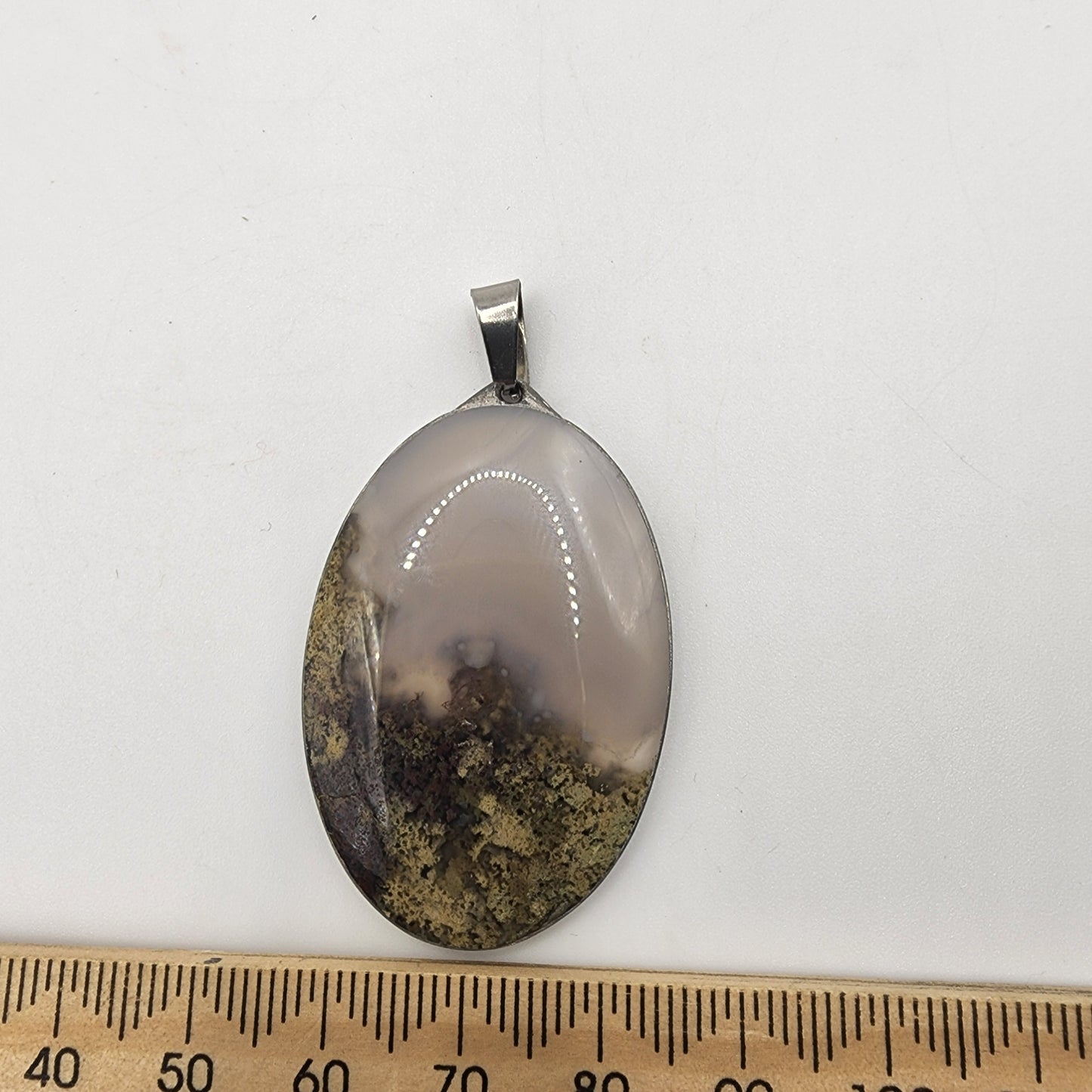 Moss Agate Pendant D