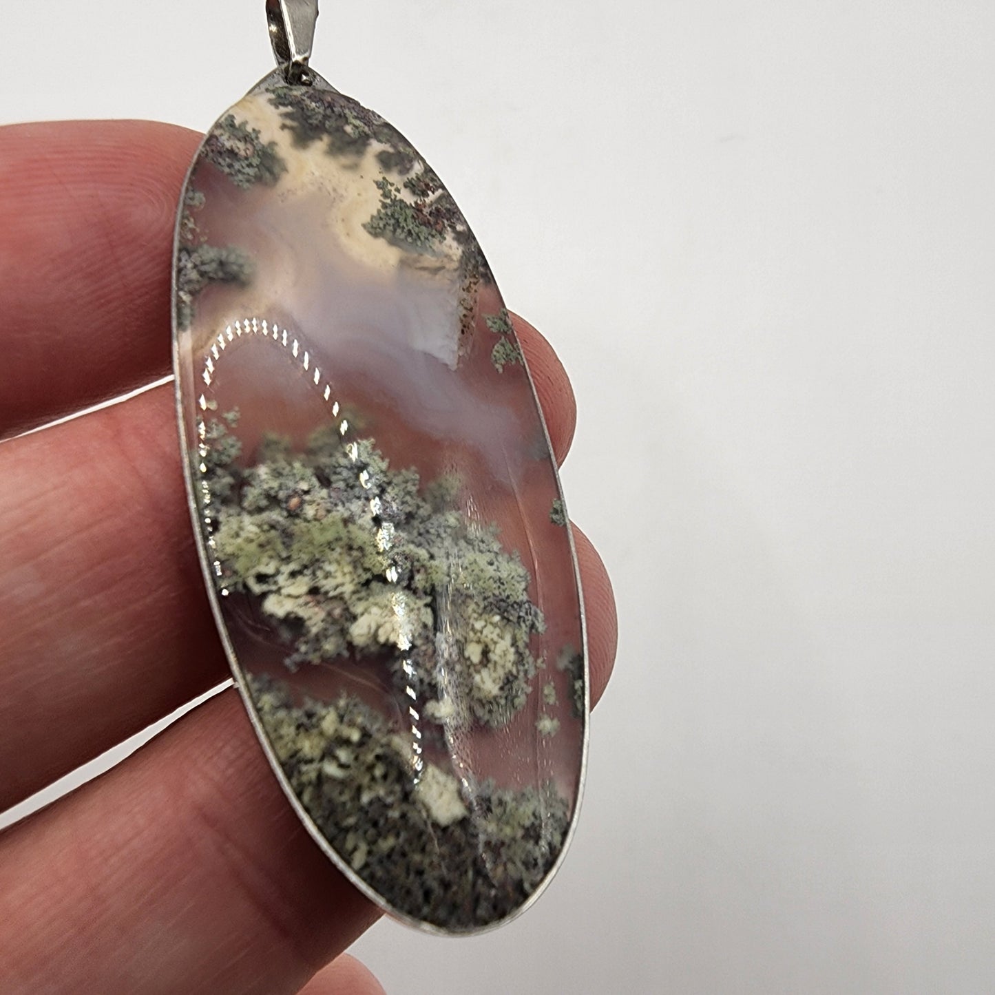 Moss Agate Pendant G