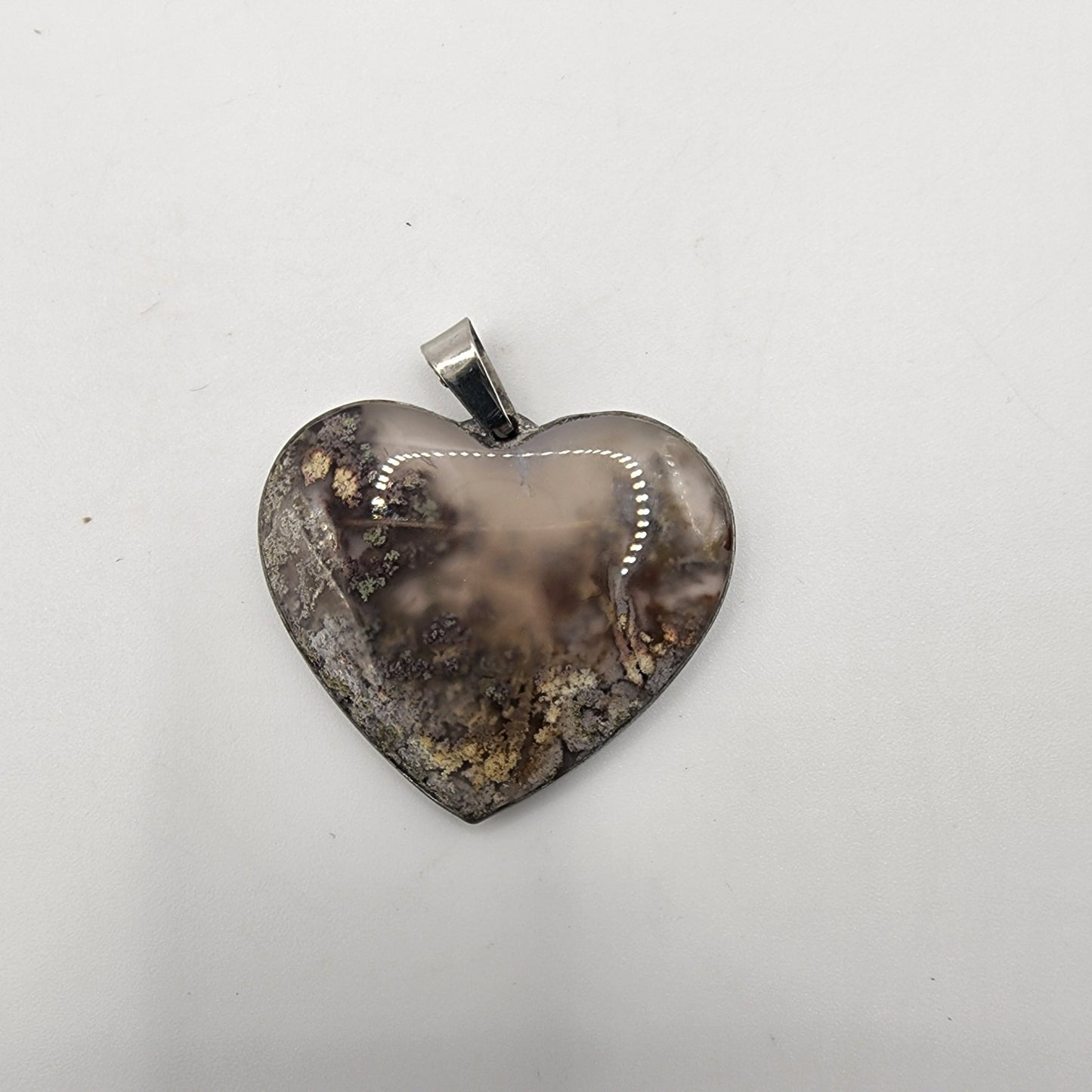 Moss Agate Pendant H