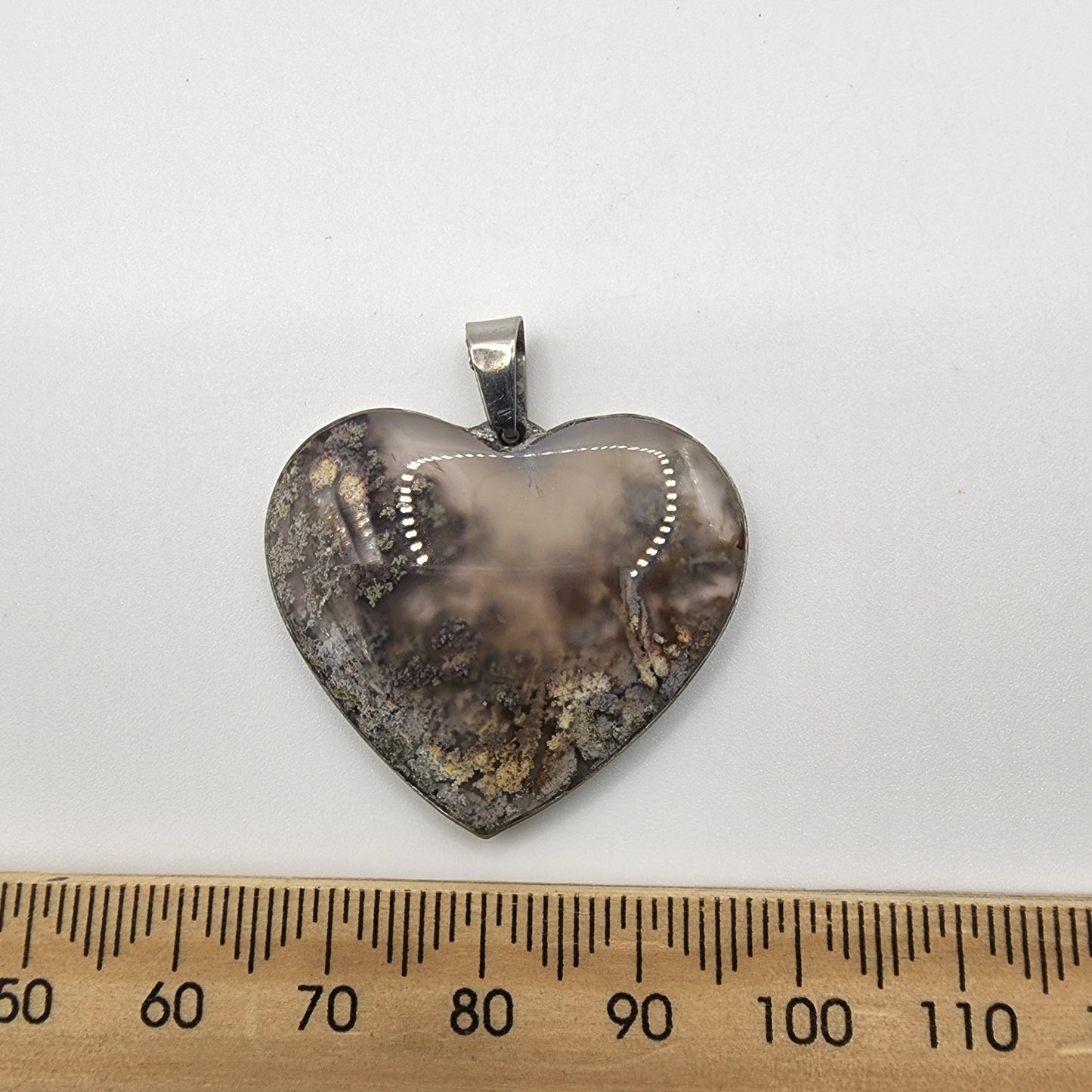 Moss Agate Pendant H