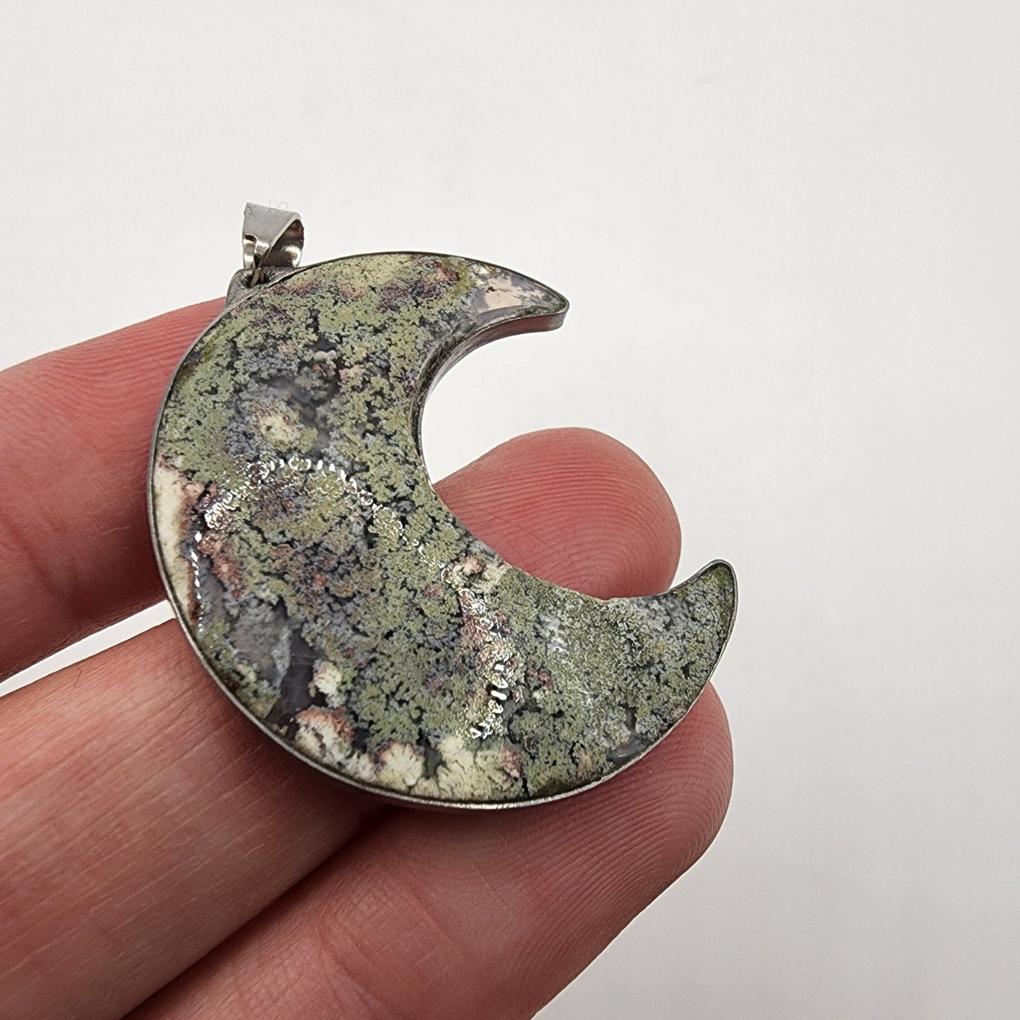 Moss Agate Pendant J