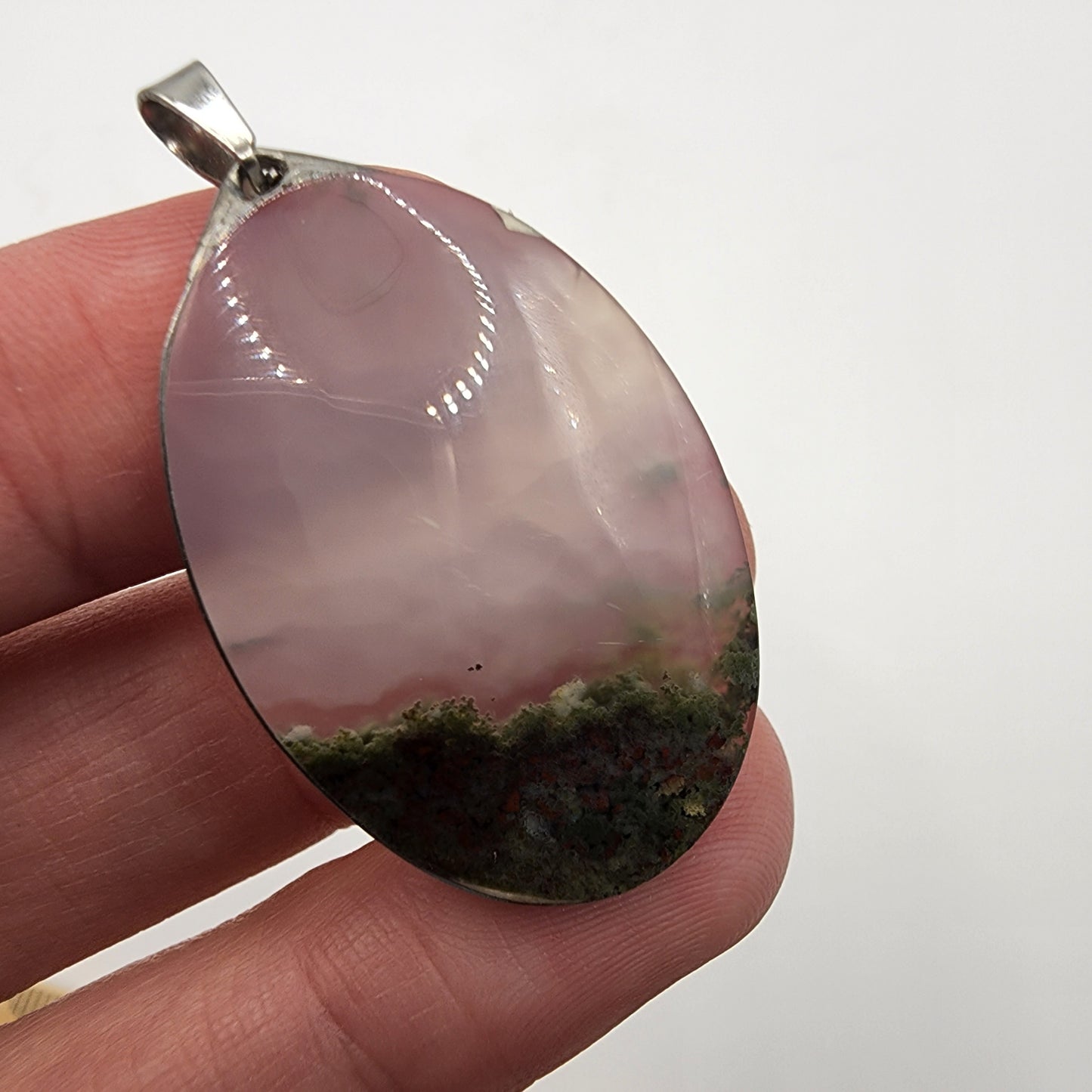 Moss Agate Pendant K